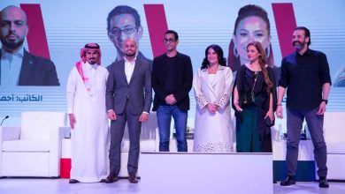 Photo of هند صبري وماجد الكدواني ورامي إمام في جدة اليوم لإفتتاح فضل ونعمة بالسعودية 