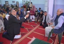 Photo of بالصور محافظ الوادي الجديد يلتقي المواطنين بمسجد البساتين الكبير بالخارجة